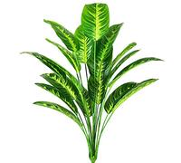 AIVORIUY Piante Finte da Interno Esterno Pianta Artificiale Uccello del Paradiso Artificiali Banane Albero Plastica Verde Giungla Tropicale Palma Foglia Decorazioni per Ufficio Casa Giardino Barattoli