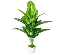 AIVORIUY Piante Finte Interno Areca Palma Piante Artificiali Albero Artificiale da Esterno Palma Finta Soggiorno Decorazioni della Casa Camera da Letto Balcone Ufficio (80cm Tropicale Banana)