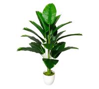 AIVORIUY Piante Finte Interno Areca Palma Piante Artificiali Albero Artificiale da Esterno Palma Finta Soggiorno Decorazioni della Casa Camera da Letto Balcone Ufficio (80cm Banana Verde)