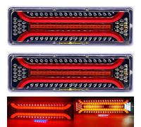 AIVYNA 2 PZ 24 V LED Dinamico Auto Camion Fanale Posteriore Segnale di Girata Luci Freno Posteriore Segnale di Retromarcia Lampada Rimorchio Camion Bus Camper Caravan