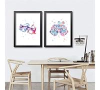 AIVYNA Optometrico Strumenti Arte Ottica Poster Stampe Optometria Strumento Pittura Occhio Clinica Ottico Medico Ufficio Arredamento Senza Cornice 40×50cm×2 Pezzi