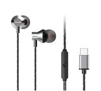 Aiwa Auricolare Cablato In-ear Argento USB Tipo-C per Musica e Chiamate