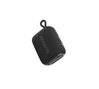 Aiwa BS-210BK - Altoparlante portatile Bluetooth TWS, colore nero, 5 W RMS, IPX7 resistente all'acqua, microfono integrato, USB-C