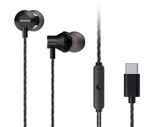 Aiwa ESTM_50USB_C_BK Cuffie intrauricolari con microfono Nero