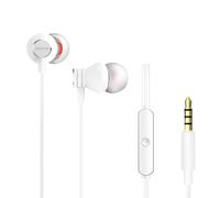 Aiwa ESTM-50WT: White In-Ear Headphones, Remote Control and Microphone