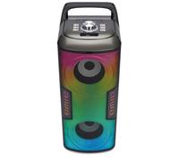 AIWA - KBTUS-100, Party Speaker Portatile, 16W RMS HyperBass, Bluetooth 5.3, True Wireless Stereo (TWS), Radio FM Digitale, Illuminazione RGB Flame, Ingressi USB/TF/AUX, Microfono Wireless Incluso