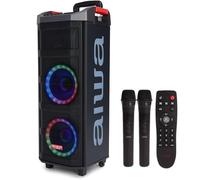 AIWA KBTUS-608 Trolley Party Speaker Cassa portatile bluetooth con led RGB + ...