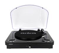 Aiwa LPS-25BK Giradischi Stereo con ALTOPARLANTI 10W Bluetooth radio FM USB SD