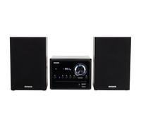 AIWA - MCBT-350, Mini Sistema Hi Fi Classe D 20 Watt, Lettore CD MP3, Bluetooth 4.2 Wireless, Radio FM Digitale 40 Stazioni, USB Riproduzione Ricarica, Ingressi RCA, Uscita Cuffie, Telecomando