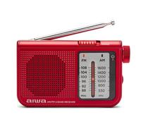 Aiwa radio Personale Analogico Rosso 5,7 cm 2 batterie 1,5 V