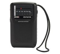 Aiwa radio Portatile Analogico Nero con Altoparlante e Cuffie