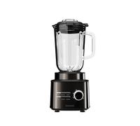 Aiwa Saberu 2500 ATB-2500 Frullatore a Bicchiere 2500 W, Caraffa in Vetro 1,5 L, 6 programmi, Controllo della Velocità, Auto-clean, 6 Lame Satoku®. Colore: acciaio inox