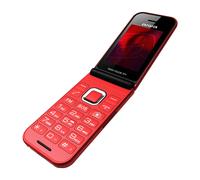 AIWA Telefono Cellulare Per Anziani Tasti Grandi SOS Telefono Anziani Flip Rosso