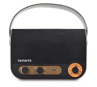 Aiwa Vintage Style Portable Radio & Speaker (Fm/Usb/Aux/Bt) NUOVO