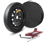 AIWAYS KIT RUOTINO DI SCORTA 15 inch compatibile con LANCIA Ypsilon Yp 312 dall'anno 2011 - Accessori Inclusi (Crick/Chiave/Sacca)
