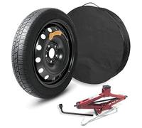 AIWAYS KIT RUOTINO DI SCORTA 16 inch compatibile con RENAULT Clio Cl R,KR0/1 dall'anno 2008 - Accessori Inclusi (Crick/Chiave/Sacca)