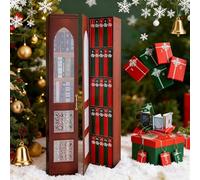 Aiwdeyi Calendario dell'Avvento Mini Book 2025, Mini Book Ornament con 24 libri, Calendario del conto alla rovescia di Natale e decorazioni per la casa per gli amanti dei libri