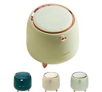 AIWE7D Piccolo bidone della spazzatura da 0,4 litri, per cucina, bagno, con coperchio, per ufficio, camera da letto, scrivania (verde chiaro)