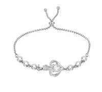AIWENXI Bracciale con urna regolabile per ceneri Birthstone in acciaio inox cremazione gioielli monumento medaglione urna bracciale gioielli gioielli per uomini e donne, 1.57, Senza Gemstone