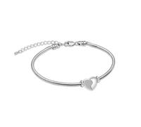 AIWENXI Braccialetti a forma di cuore per cenere, piccoli cuori urna bracciali per uomini e donne in acciaio inox Memorial cremazione cenere, braccialetto ricordi gioielli, 1.57, Senza Gemstone