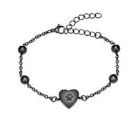 AIWENXI Braccialetto per ceneri con zampe di cane, per uomini e donne, a forma di cuore, gioiello commemorativo per animali domestici