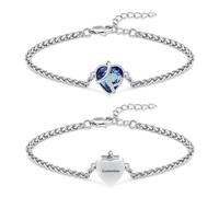 AIWENXI Ceneri Memorial Urn Bracciale per le donne in acciaio inox regolabile Memorial Urn Bracciale Cenere, gioielli per donne, 1.57, Senza Gemstone