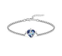 AIWENXI Ceneri Memorial Urn Bracciale per le donne in acciaio inox regolabile Memorial Urn Bracciale Cenere, gioielli per donne, 1.57, Senza Gemstone