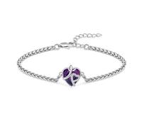AIWENXI Ceneri Memorial Urn Bracciale per le donne in acciaio inox regolabile Memorial Urn Bracciale Cenere, gioielli per donne, 1.57, Senza Gemstone