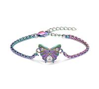 AIWENXI Cremazione gioielli farfalla urna bracciale per cenere per uomini donne in acciaio inox cuore pietra portafortuna cremazione monumento ricordi urna bracciale medaglione, 1.57, Senza Gemstone