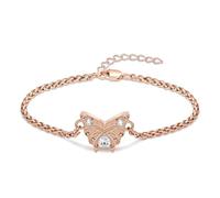 AIWENXI Cremazione gioielli farfalla urna bracciale per cenere per uomini donne in acciaio inox cuore pietra portafortuna cremazione monumento ricordi urna bracciale medaglione, 1.57, Senza Gemstone