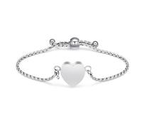 AIWENXI Cuore Cremazione Gioielli Urna Braccialetti per Cenere Regolabile Memoriale Cenere Bracciale per Le Donne In Acciaio Inox Cenere Bracciali Ricordi Gioielli, 1.57, Senza Gemstone