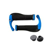 AIWERBNMALE Manopole for Manubrio, Compatibili con Bici MTB Universali | 1 paio di impugnature ergonomiche in gomma con anello di bloccaggio in lega di alluminio con superficie antiscivolo