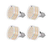 Aiwerttes E14 Lampadina LED 9W Equivalente a Lampadine Alogene 90W, 3000K Bianco Caldo 88 Chip LED AC 200V-240V Lampadina LED Piatta Rotonda Non Dimmerabile, Confezione da 4