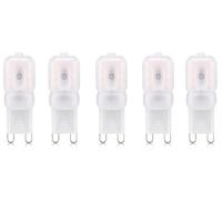 Aiwerttes G9 - Lampada da parete a LED dimmerabile, 3 W, equivalente, 30 W, ricambio per capsula alogena AC220-240 V, 5 pezzi (bianco caldo)
