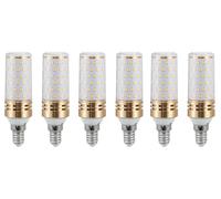 Aiwerttes Lampadina LED E14, 9 W, 1000 lm, equivalente a una lampadina alogena da 100 W, E14, a risparmio energetico, per lampada da scrivania, non dimmerabile, AC 220-240 V, confezione da 6 (bianco