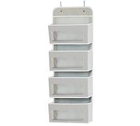 Aiwjeakh 1Pcs Casa Appeso Sundries Stoccaggio e Ordinamento di Stoccaggio Porta Installazione Parete 4 Tasca Trasparente D