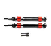 Aiwjeakh 2 pezzi in acciaio duro scanalato CVD albero di trasmissione per 1/10 4S 89076-4 RC auto aggiornamento parti accessori, 1