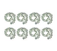 Aiwjeakh 8 pezzi verde eucalipto ghirlanda di fiori in rattan per piante fiorite per matrimonio compleanno decorazione