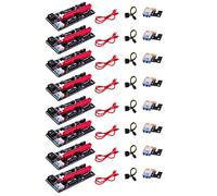 Aiwjeakh 8 pz VER009 USB 3.0 PCI-E Riser VER009S Express 1X 4X 8X 16X Extender Riser Scheda Adattatore 15Pin a 6 Pin di Alimentazione