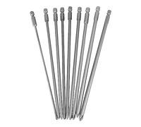 Aiwjeakh 9Pcs 1/4 Pollice 200Mm Ph1 Ph2 Magnetico Lungo Esagonale Cacciavite Bit S2 Trapano Elettrico Driver di Potenza Strumenti