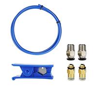 Aiwjeakh Accessori per stampanti 3D, tubo in PTFE, tagliatubi in PE, connettore rapido pneumatico dritto M6 M10, set da 4 pezzi