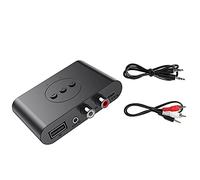 Aiwjeakh Bluetooth 5.0 Ricevitore Audio 3.5mm AUX Jack Stereo Musica Adattatore Wireless con Microfono per Auto Kit Altoparlante Amplificatore