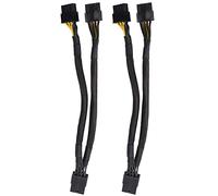 Aiwjeakh Confezione da 2 adattatori GPU VGA PCI-E 8 pin femmina a doppio 8 (6+2) pin PCI Express con manicotto intrecciato di alimentazione da 20,3 cm