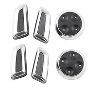 Aiwjeakh Copertura decorativa per pulsanti di regolazione del 'auto, per A4 B8 A6 C6 C7 A5 A7 Q5 Q3