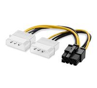 Aiwjeakh di alimentazione per scheda video da 8 pin a doppia scheda video a 4 pin, 180 W, a forma di Y, 8 pin, PCI Express a doppio 4 pin Molex, 20 pezzi