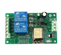 Aiwjeakh Esp8266 Esp-12F Modulo relè WiFi 2Channel 5V/8-80V Interruttore relè di rete per IDE Smart Remote Control