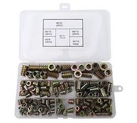 Aiwjeakh filettati, kit di attrezzi assortiti per inserti in legno, M5/M6/M8, inserti per per mobili (165 pezzi)
