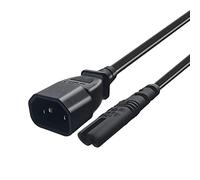 Aiwjeakh IEC 3-Pin C14 a C7 femmina adattatore convertitore per PDU UPS Kettle (2.0M)