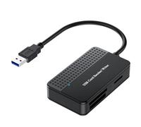 Aiwjeakh Lettore 4 in 1, lettore di schede TF SD MS Card Reader Multi Card Adapter Esterno per Computer Camera Interfaccia USB 3.0 Facile da Usare