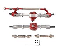 Aiwjeakh Metallo anteriore e posteriore Ponte Asse con albero di trasmissione per MN D90 D91 D96 D99S MN-90 MN99S 1/12 RC Auto Parti di Aggiornamento, 2